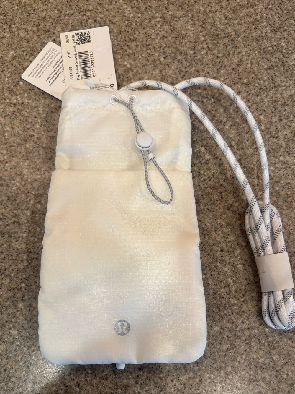 NWT Play Forward Crossbody Pouch in White.